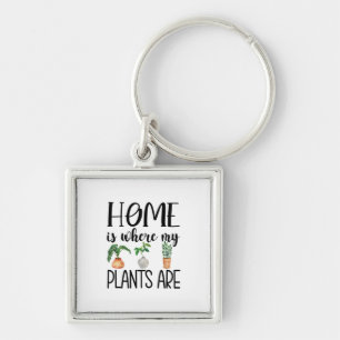Home is Where my Plants are Keychain