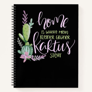 Home Is Where My Succulents Notebook