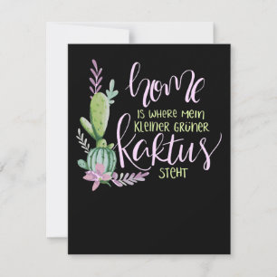 Home Is Where My Succulents Thank You Card