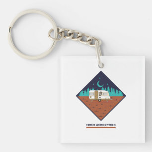 Home Is Where My Van Is Key Ring