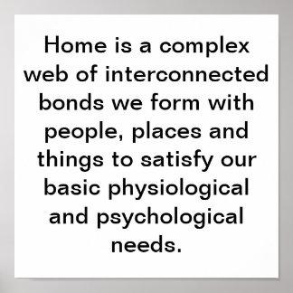 HOME IS WHERE... POSTER