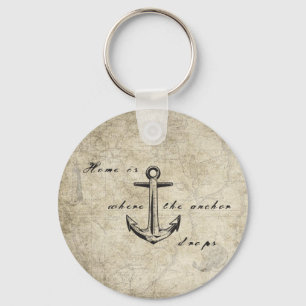 Home is where the anchor drops key ring