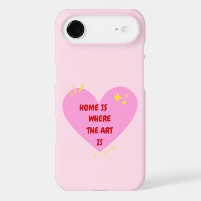 Home Is Where The Art Is – Cute Heart Inspirationa (Back)