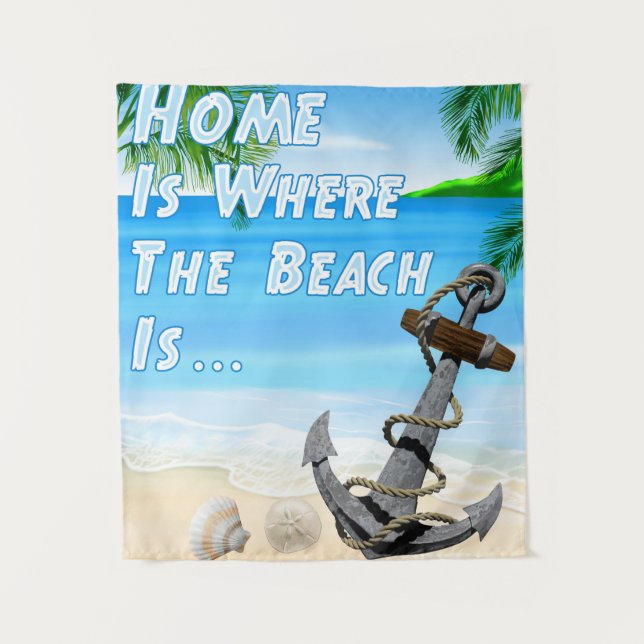 Home Is Where The Beach Is Tapestry (Front)