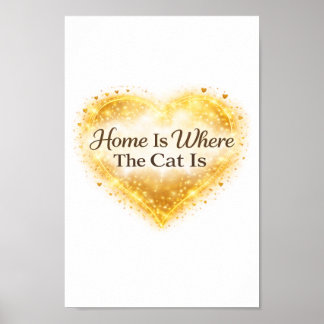 Home Is Where the Cat Is Printable Wall Art 