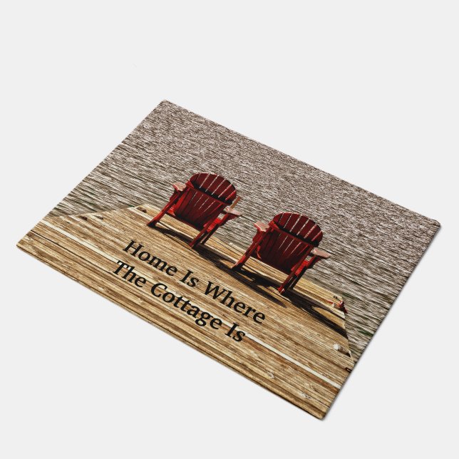 Home Is Where The Cottage Is Doormat (Angled)