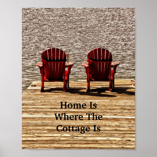 Home Is Where The Cottage Is Poster (Front)