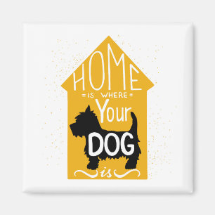 Home Is Where The Dog Is Magnet