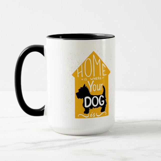 Home Is Where The Dog Is Mug (Left)