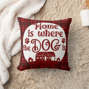 Home is Where the Dog is Photo  Cushion