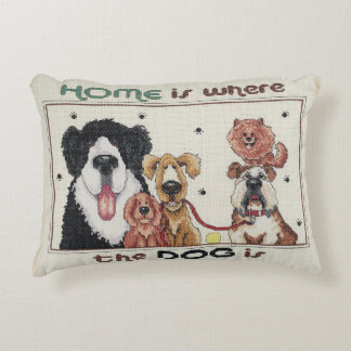Home is where the dog is pillow