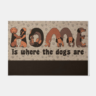 Home Is Where The Dogs Are Doormat