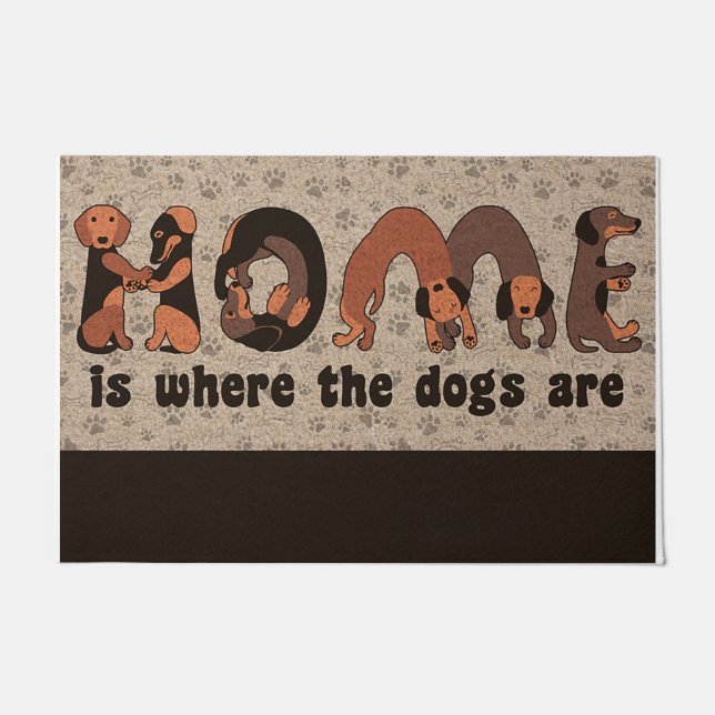 Home Is Where The Dogs Are Doormat (Front)