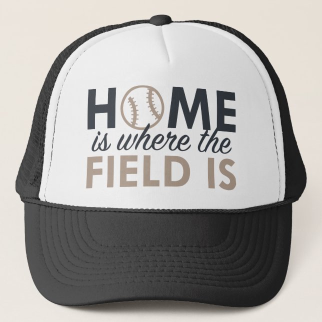Home Is Where The Field Is Trucker Hat (Front)
