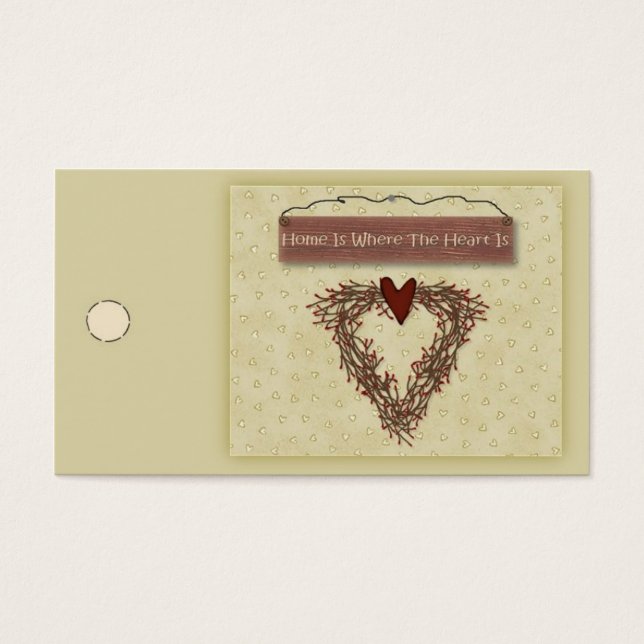 Home Is Where The Heart Is Hang Tag (Front)