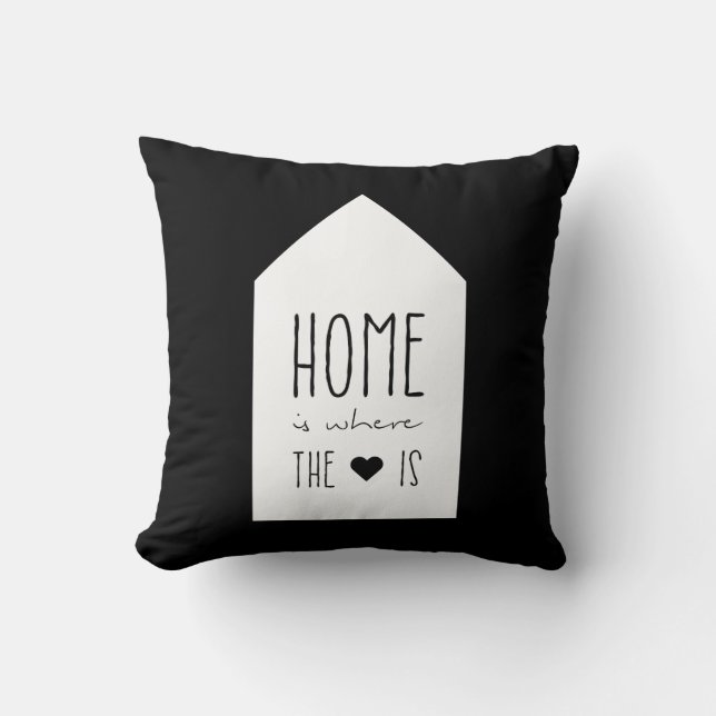 Home Is Where The Heart Is - Inspirational Pillow (Front)