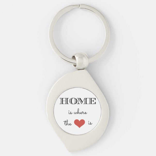 Home Is Where The Heart Is Key Ring (Front)