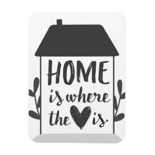 Home is where the heart is - magnet
