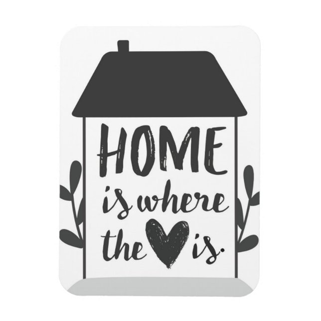 Home is where the heart is - magnet (Vertical)
