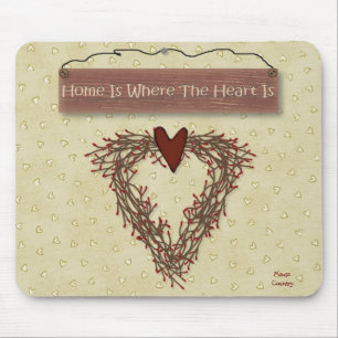 Home Is Where The Heart Is Mousepad
