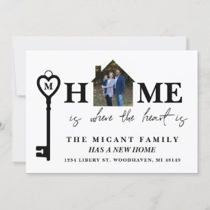 Home Is Where The Heart Is, New Address Photo Card