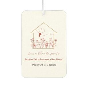 Home is Where the Heart is   New Home?   Realtor  Car Air Freshener