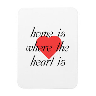 Home Is Where The Heart Is Refrigerator  Magnet