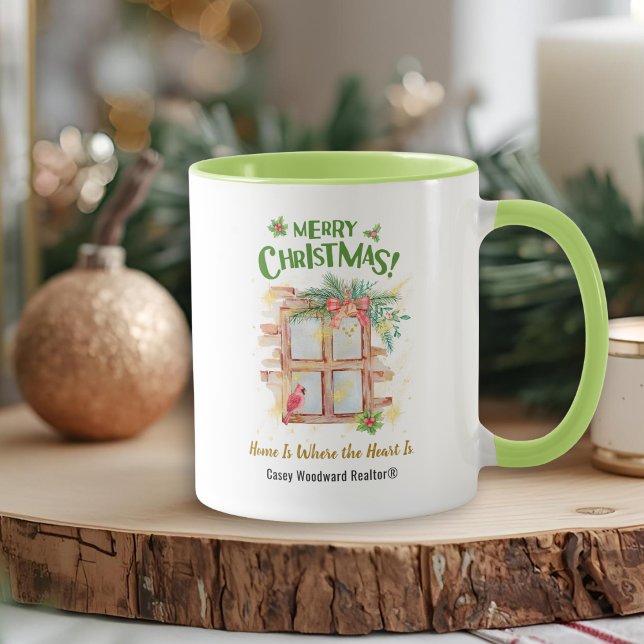 Home Is Where the Heart | Real Estate Marketing  Mug (Creator Uploaded)
