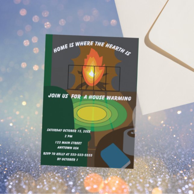 Home is where the hearth is invitation (Creator Uploaded)