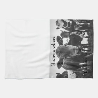 Home is where the herd is kitchen towel