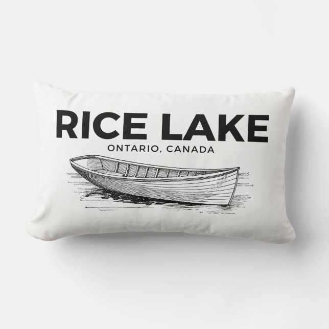 Home is where the lake is lumbar cushion (Front)