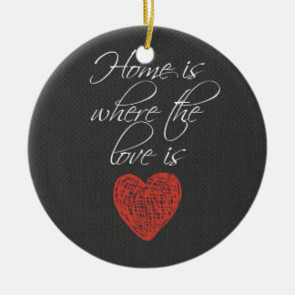 Home is Where the Love Is Ceramic Tree Decoration
