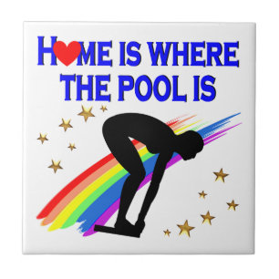 HOME IS WHERE THE POOL IS FOR THIS SWIMMER TILE