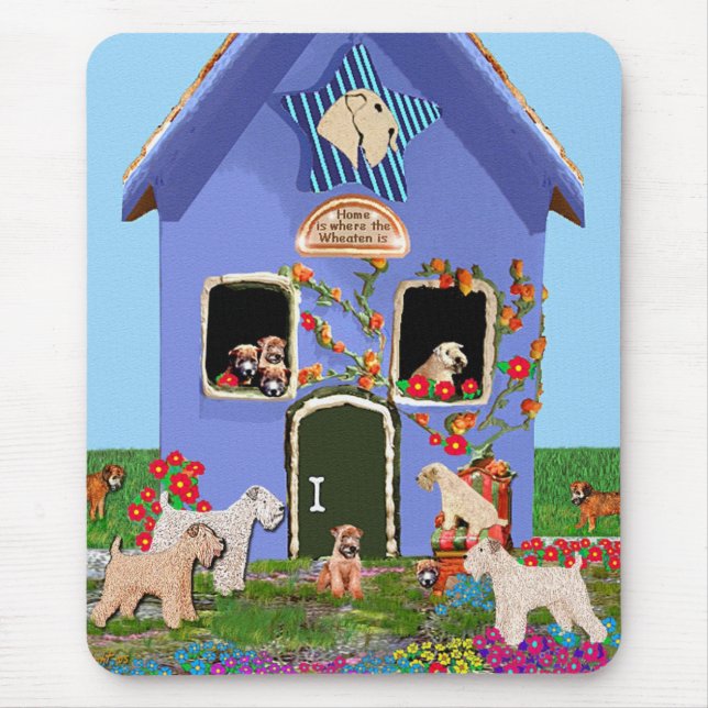 Home is Where the Wheaten Is Mouse Mat (Front)