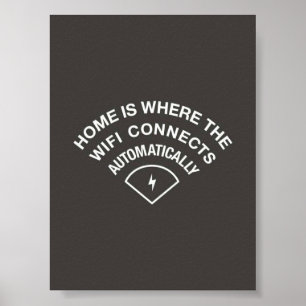 Home is where WiFi connects automagically Poster