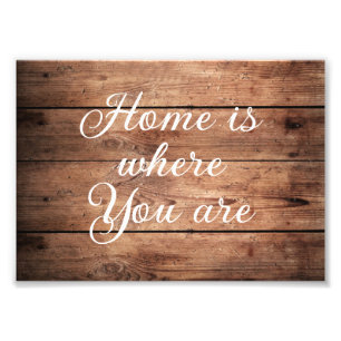 Home is where you are Photo Enlargement