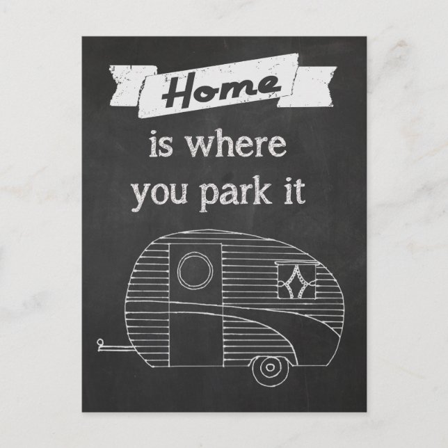 Home is where you park it postcard (Front)