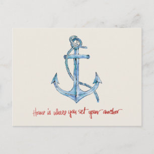 Home is Where You Set Your Anchor Postcard