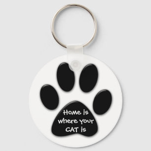 Home is where your CAT is Key Ring