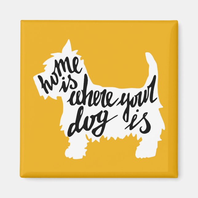 Home Is Where Your Dog Is Magnet (Front)