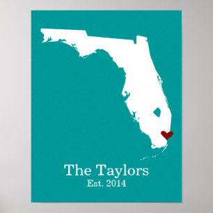 Home is Where Your Heart Is - Florida Poster