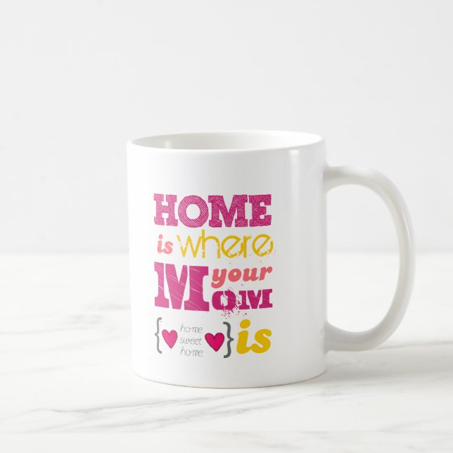 Home is where your mom is coffee mug (Right)