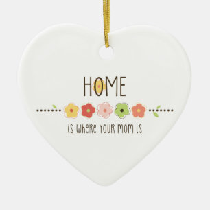 Home Is Where Your Mum Is Ceramic Tree Decoration