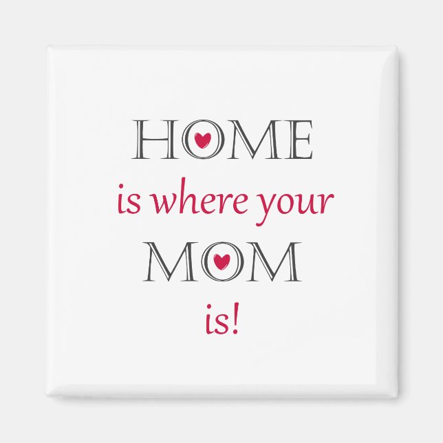 Home Is Where Your Mum Is Magnet (Front)