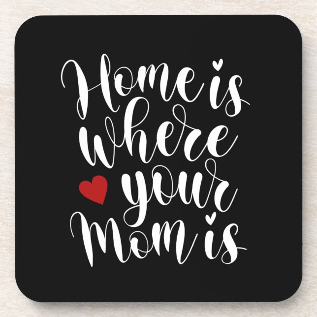 Home is Where Your Mum is Mother's Day | Coaster (Front)