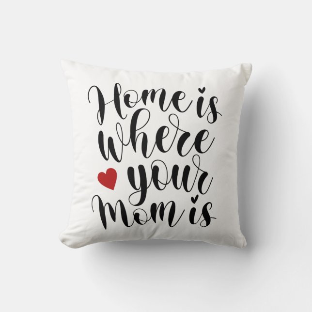 Home is Where Your Mum is Mother's Day | Pillow (Front)