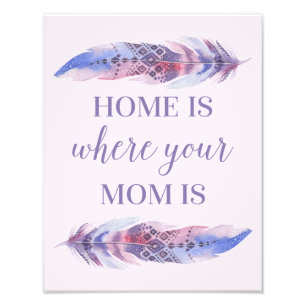 Home Is Where Your Mum Is Photo Print