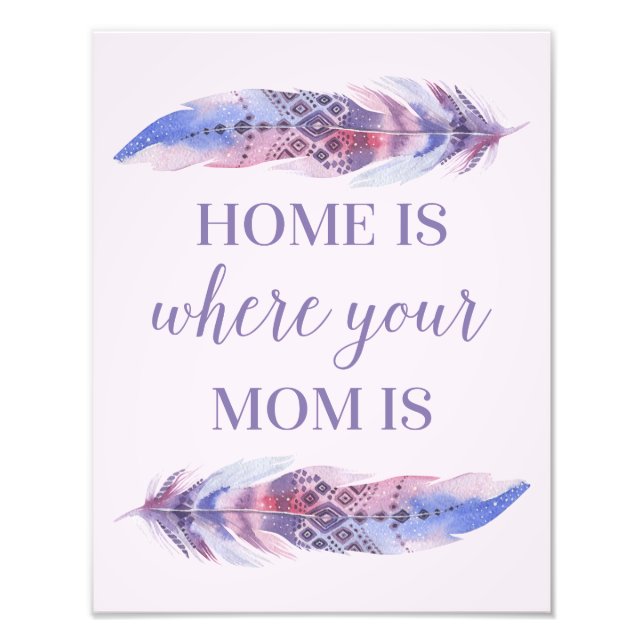 Home Is Where Your Mum Is | Photo Print (Front)