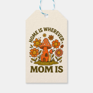 Home Is Wherever Mum Is Mothers Day Gift Tags