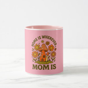 Home Is Wherever Mum Is Mothers Day Mug